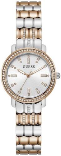 Guess Naisten kello GW0612L3 Hayley Hopea/Punakultasävyinen Ø30 mm