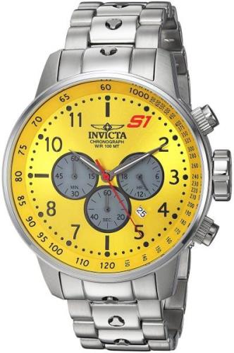 Invicta Miesten kello 23085 S1 Rally Keltainen/Teräs Ø48 mm