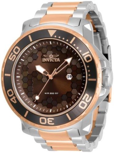 Invicta Miesten kello 30566 Pro Diver Ruskea/Punakultasävyinen Ø52