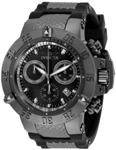 Invicta Miesten kello 5508 Subaqua Musta/Kumi Ø50 mm