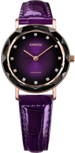 Jowissa Naisten kello J5.649.M Aura Violetti/Nahka Ø30 mm