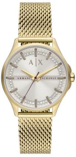 Armani Exchange Naisten kello AX5274 Lady Hampton Hopea/Teräs Ø36 mm