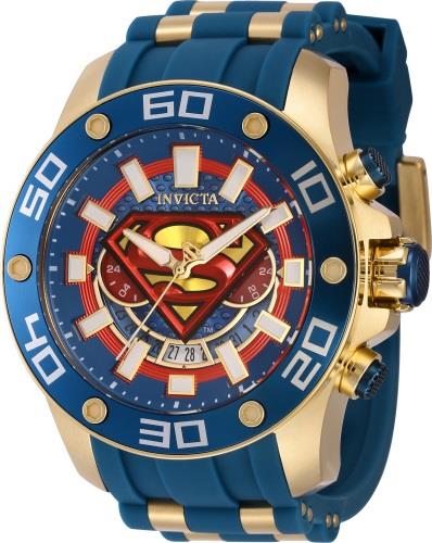 Invicta Miesten kello 43591 DC Comics Sininen/Kullansävytetty teräs