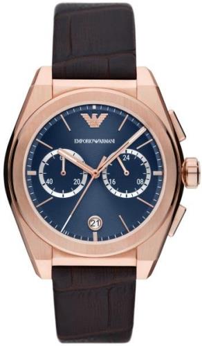 Emporio Armani Miesten kello AR11563 Federico Sininen/Nahka Ø43 mm