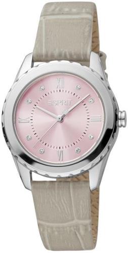 Esprit Naisten kello ES1L320L0025 Classic Pinkki/Nahka Ø32 mm