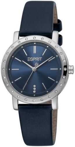 Esprit Naisten kello ES1L298L0025 Classic Sininen/Nahka Ø32 mm