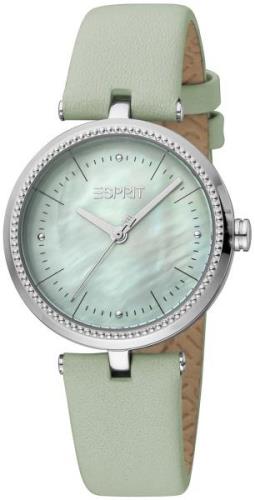 Esprit Naisten kello ES1L296L0035 Classic Vihreä/Nahka Ø32 mm