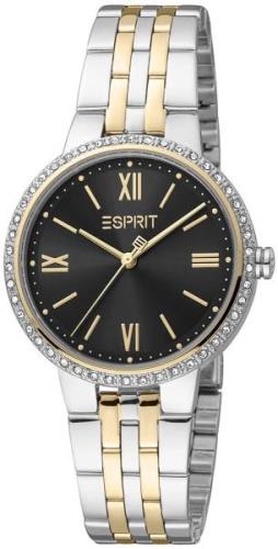 Esprit Naisten kello ES1L333M0095 Classic Musta/Teräs Ø30 mm