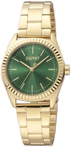 Esprit Naisten kello ES1L291M0105 Classic Vihreä/Kullansävytetty