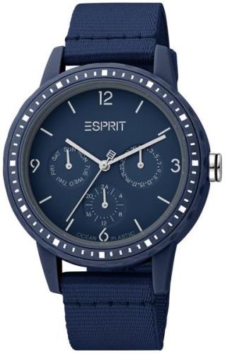 Esprit Naisten kello ES1L284L0025 Classic Sininen/Nahka Ø40 mm