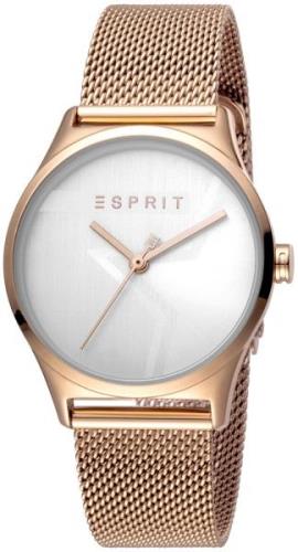 Esprit Naisten kello ES1L034M0235 Classic Hopea/Punakultasävyinen