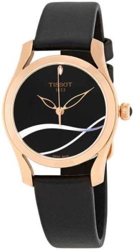 Tissot Naisten kello T112.210.36.051.00 T-Wave Musta/Nahka Ø30 mm