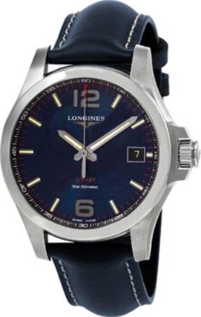 Longines Miesten kello L3.716.4.96.0 Conquest V.H.P. Sininen/Nahka