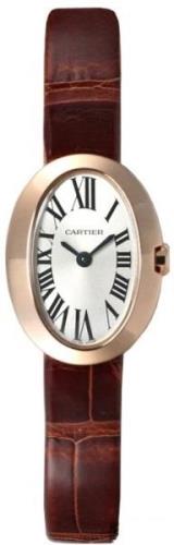 Cartier Naisten kello W8000017 Baignoire Hopea/Nahka Ø25.3 mm