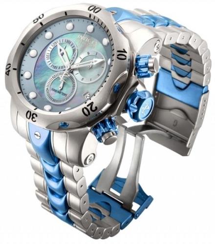 Invicta Miesten kello 15462 Venom Sininen/Teräs Ø54 mm