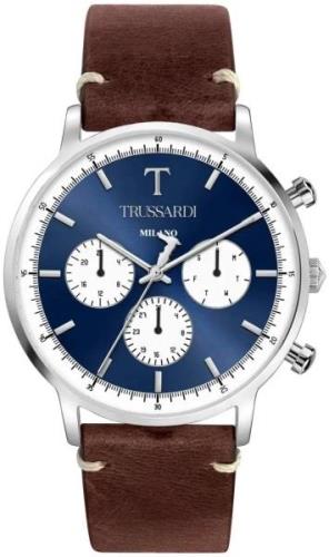 Trussardi Miesten kello R2451135004 Classic Sininen/Nahka Ø43 mm