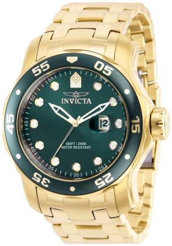 Invicta Miesten kello 39088 Pro Diver Vihreä/Kullansävytetty teräs