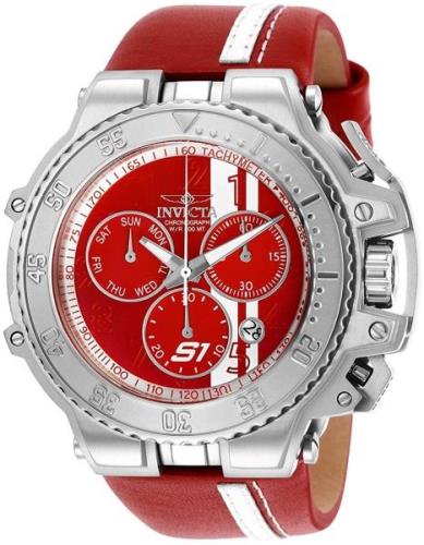 Invicta Miesten kello 28394 S1 Rally Monivärinen/Nahka Ø58.5 mm