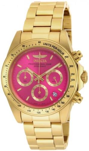 Invicta Naisten kello 18255 Speedway Pinkki/18K keltakultaa Ø39.5 mm