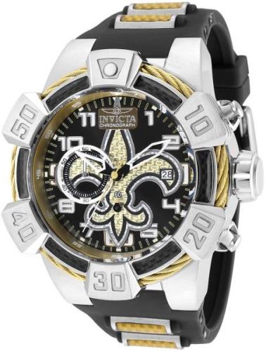 Invicta Miesten kello 35871 Nfl Musta/Hiilikuitua Ø52 mm