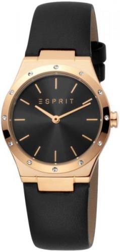 Esprit Naisten kello ES1L191L0025 Kristin Musta/Nahka Ø30 mm