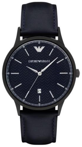 Emporio Armani Miesten kello AR2479 Dress Sininen/Nahka Ø43 mm