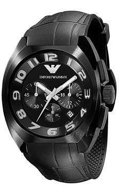 Emporio Armani Miesten kello AR5846 Musta/Kumi Ø45 mm