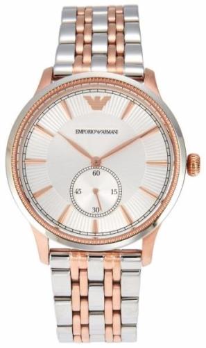 Emporio Armani Miesten kello AR1839 Classic Hopea/Punakultasävyinen