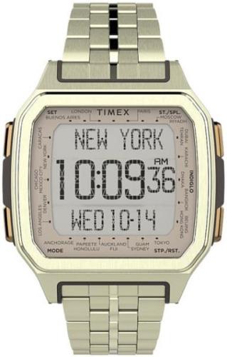 Timex Miesten kello TW2U17100 Command LCD/Kullansävytetty teräs