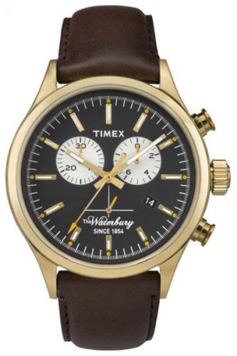 Timex Miesten kello TW2P75300 Musta/Nahka Ø44 mm