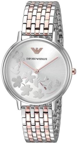 Emporio Armani Naisten kello AR11113 Hopea/Punakultasävyinen Ø32 mm