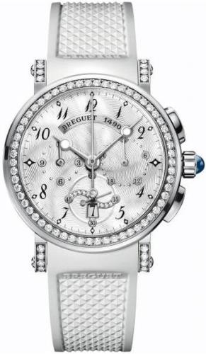 Breguet Naisten kello 8828BB-5D-586 DD00 Marine Valkoinen/Kumi Ø34.6