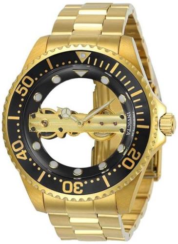 Invicta Pro Diver Miesten kello 24694 Musta/Kullansävytetty teräs