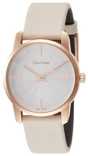 Calvin Klein Naisten kello K2G236X6 Hopea/Nahka Ø31 mm