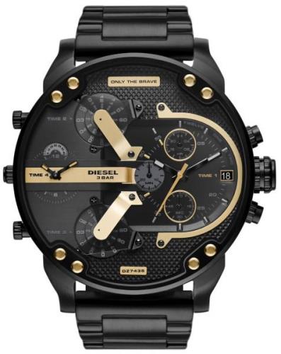 Diesel Mr. Daddy 2.0 Miesten kello DZ7435 Musta/Teräs Ø57 mm