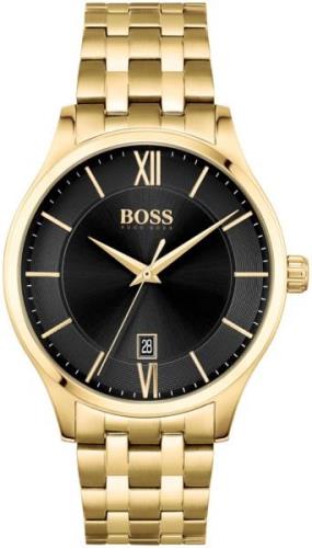 Hugo Boss Elite Miesten kello 1513897 Musta/Kullansävytetty teräs