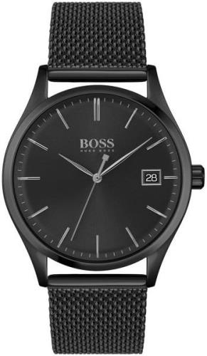 Hugo Boss Commissioner Miesten kello 1513877 Musta/Teräs Ø42 mm