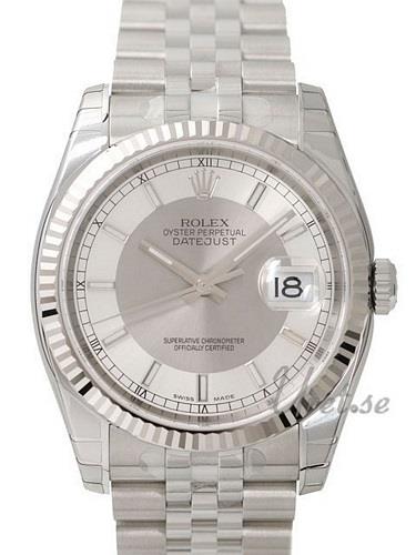 Rolex Datejust Steel Miesten kello 116234/22 Hopea/Teräs Ø36 mm