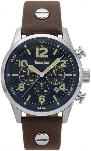 Timberland 99999 Miesten kello TBL15376JS03 Sininen/Nahka Ø44 mm