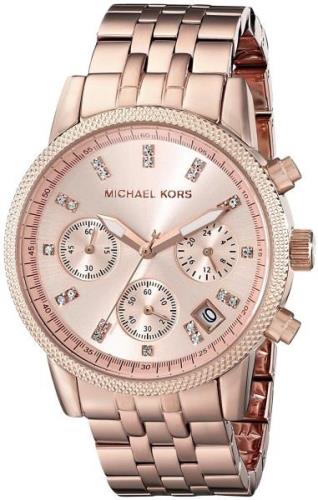 Michael Kors Ritz Naisten kello MK6077 Punakultaa/Punakultasävyinen