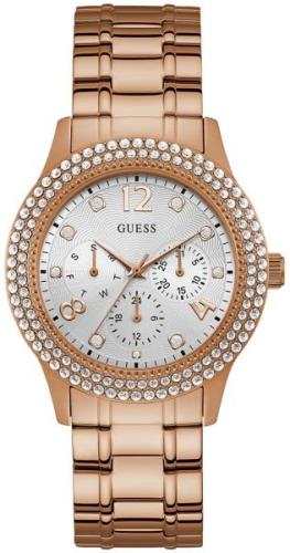 Guess Bedazzle Naisten kello W1097L3 Hopea/Punakultasävyinen Ø40 mm