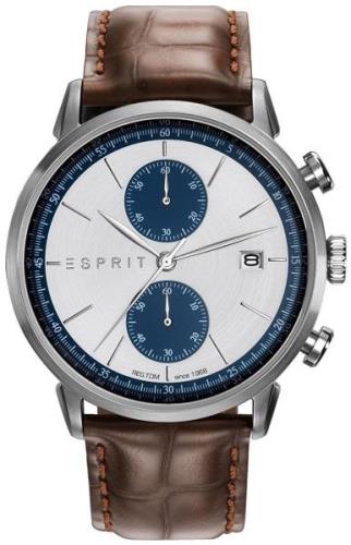 Esprit Sport Miesten kello ES109181001 Hopea/Nahka Ø45 mm