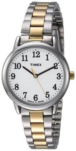 Timex Easy Reader Naisten kello TW2R23900 Valkoinen/Kullansävytetty