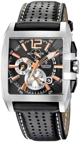 Festina 99999 Miesten kello F16363-3 Musta/Nahka