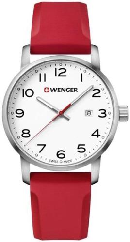 Wenger 99999 Miesten kello 01.1641.105 Valkoinen/Kumi Ø42 mm