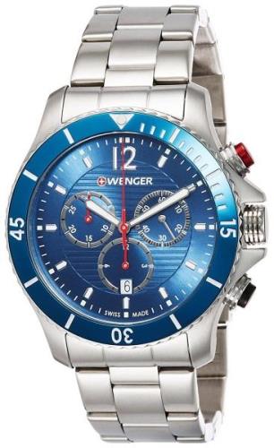 Wenger Seaforce Miesten kello 01.0643.111 Sininen/Teräs Ø43 mm