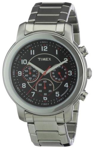 Timex Premium Collction Miesten kello T2N166 Musta/Teräs Ø42 mm