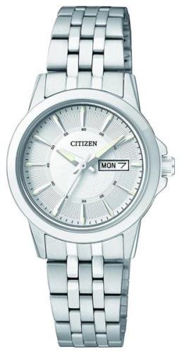 Citizen Dress Naisten kello EQ0601-54A Hopea/Teräs Ø28 mm