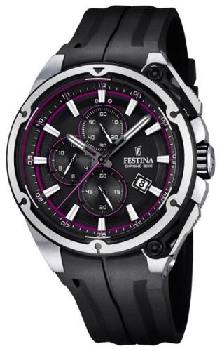 Festina Sport Miesten kello F16882-6 Musta/Kumi Ø47 mm