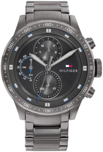 Tommy Hilfiger Trent Miesten kello 1791806 Musta/Teräs Ø46 mm